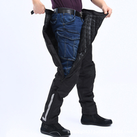 Calças Estilo Pantalona de liberação rápida vento e frio Com proteções Motociclista
